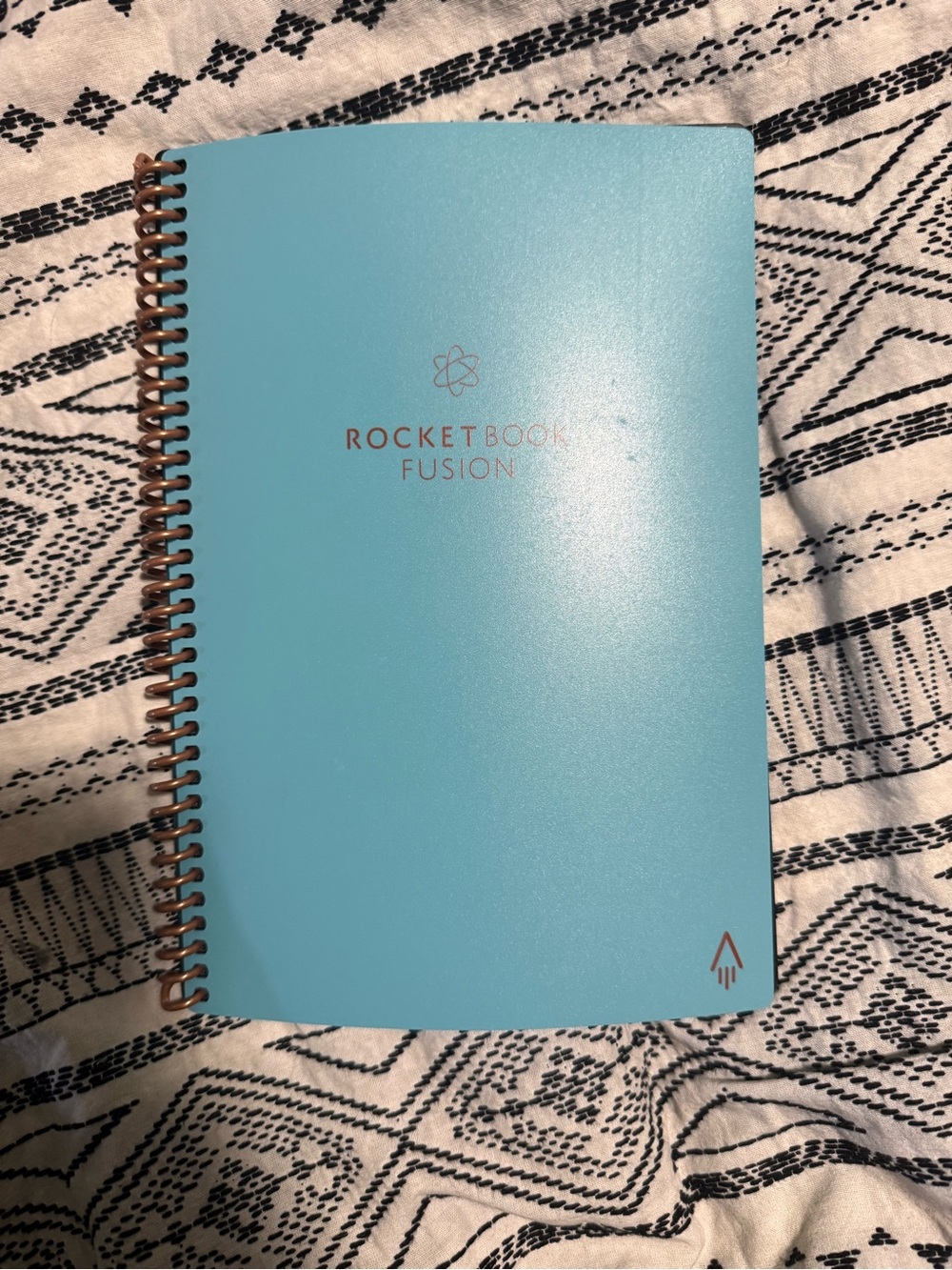 Rocketbook Fusion Reusable Notebook — Aqua Blue